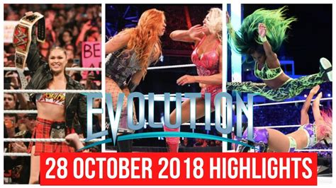 Wwe Evolution 28 October 2018 Highlights Wwe Evolution 102818