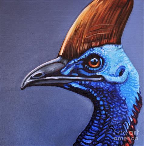 Cassowary Painting By Anne Shoemaker Magdaleno