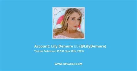 Lily Demure ♥️ Twitter Followers Statistics Analytics Speakrj Stats