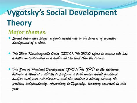 Ppt Vygotskys Social Development Theory Powerpoint Presentation Sexiz Pix