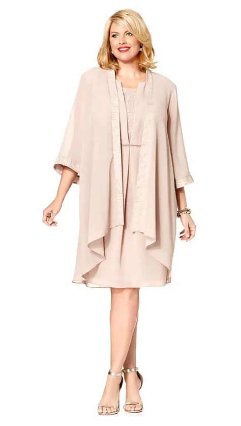 Chiffon Dress And Jacket Curvyplus