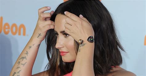 Take a closer look, and you'll notice that. Demi Lovato Tattoos | POPSUGAR Celebrity