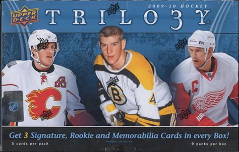 2009 10 Upper Deck Trilogy Hockey Hobby Box Da Card World