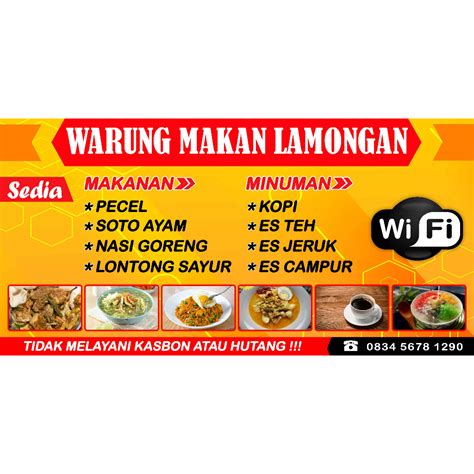 Jual Spanduk Banner Warung Makan Dan Warkop Shopee Indonesia