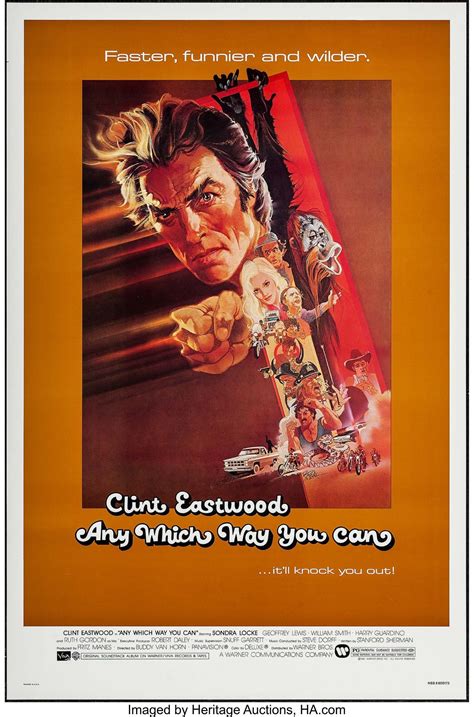 Any Which Way You Can 1980 Movie Posters Vintage Clint Vintage Movies