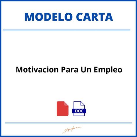 Como Hacer Una Carta De Motivacion Para Un Empleo