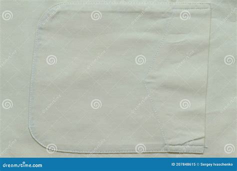 Fabric Texture With Pocket Stock Image Image Of Design Picnic