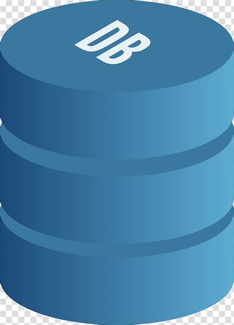 Round Blue And White Illustration Database Server Icon Database