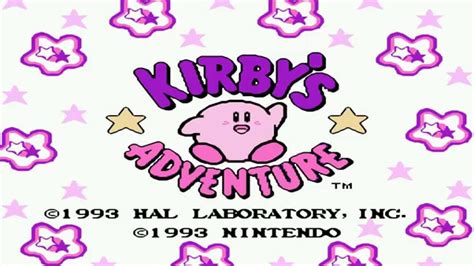 Kirbys Adventure Title Screen Nes 1440p Hd Youtube