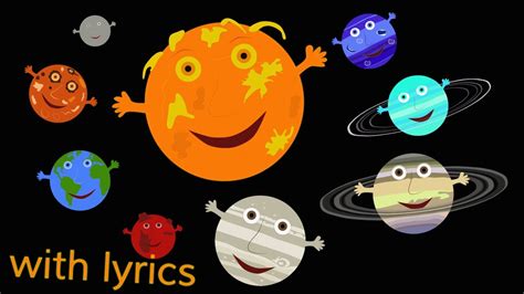 The Solar System Song With Lyrics Youtube
