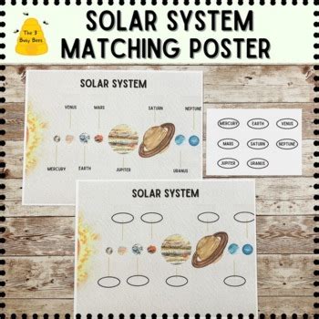 Solar System Poster And Fill In The Blank Solar System Learning Planets