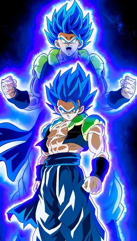 Gogeta, super saiyan blue, dragon ball super, front view, one person. Super Saiyan Blue Gogeta Wallpapers - Wallpaper Cave