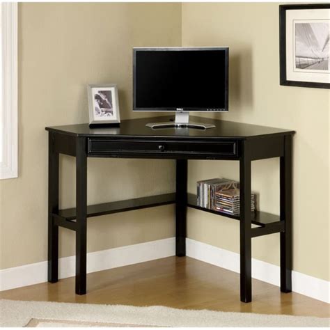 Shop for small desks at walmart.com. Scranton & Co Modern Corner Computer Desk in Black - SC ...