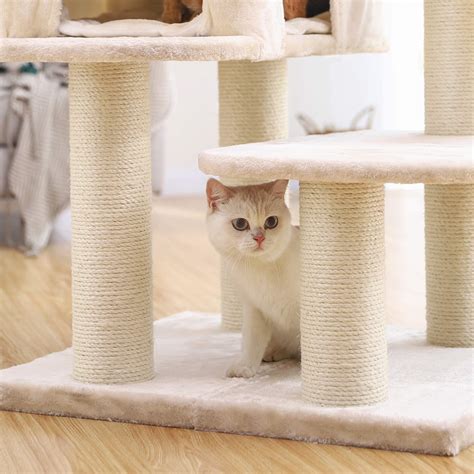 Magnuson 43 palamos cat tree even though your cat won't bother about the color, you can choose from beige or dark gray for this cat tree. FEANDREA Cat Tree, Cat Tower with XXL Plush Perch, Basket ...