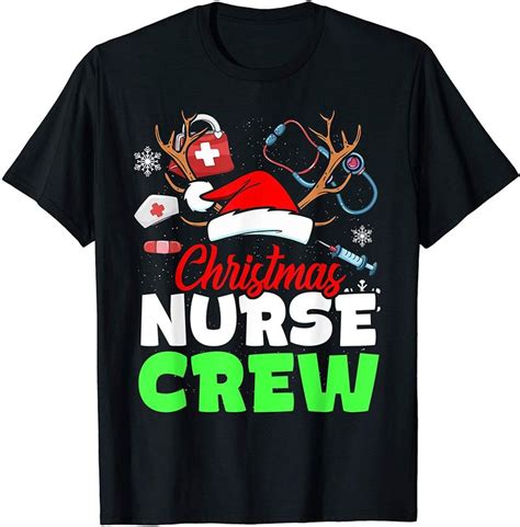 Christmas Nurse Crew Practitioners Cute T Rn Lpn T Shirt In 2020 T