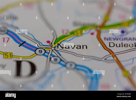 Navan Shown On A Road Map Or Geography Map And Atlas Stock Photo Alamy