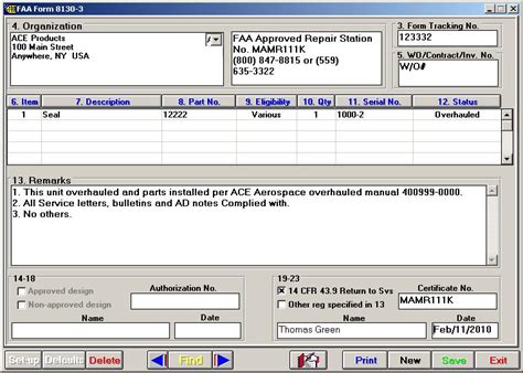 Faa Form 8130 Software
