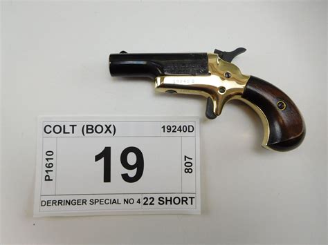 Boxed Set Of Colt Pistols Model Derringer Special No 4 Caliber 22