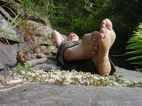 me after a barefoot hike aren t i pretty i relaxed on som… flickr
