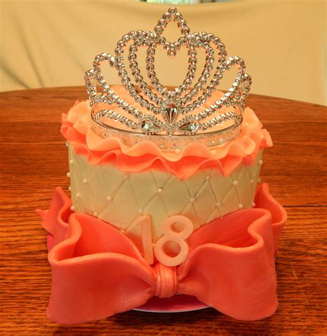 Courtneys Princess Inspired 18th Birthday Cake 6 Inch 2 Layer Round