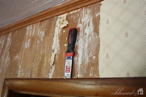 Best way to remove kitchen wallpaper. How To Remove Wallpaper From Paneling {The Easy Way}