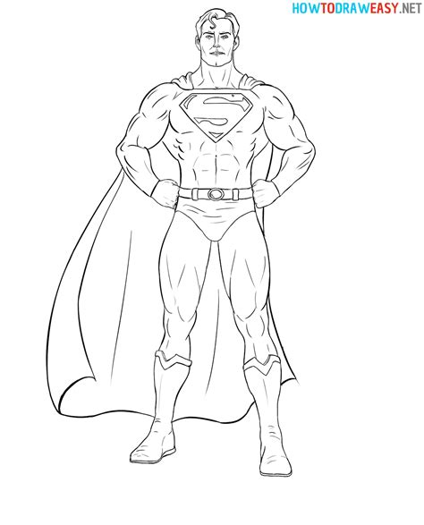 How To Draw Superman How To Draw Easy