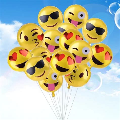 Acheter 45 Cm Emoji Feuille Ballon D Anniversaire De Mariage Décor Ballon