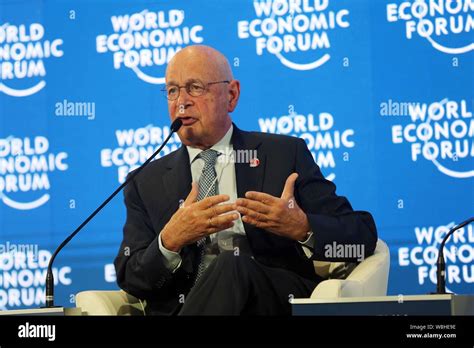 German Economist Klaus Schwab Founder And Executive Chairman Of The