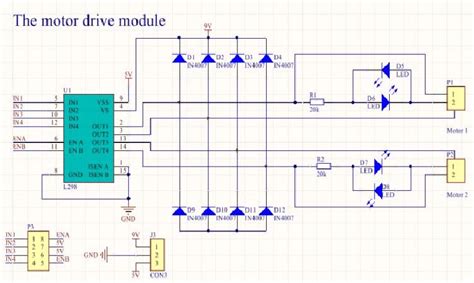 L298 Motor Driver Circuit Schematics Circuit Diagram