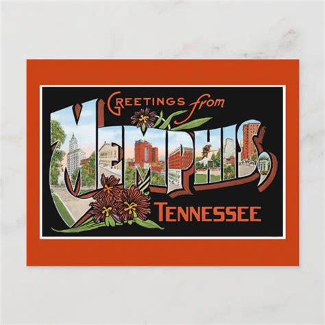 Greetings From Memphis Tennessee Postcard Zazzle