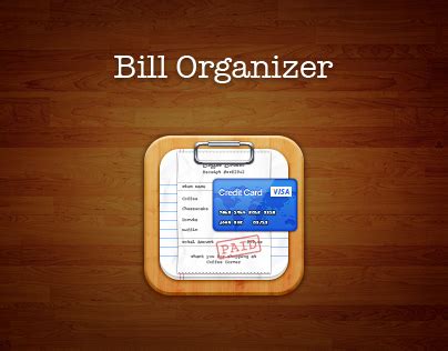 Use this worksheet to track when your bills are due and when you plan to pay them each month. Bill Organizer App on Behance