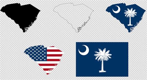 South Carolina State Flag Svg Vector Clip Art Cutting Files Etsy