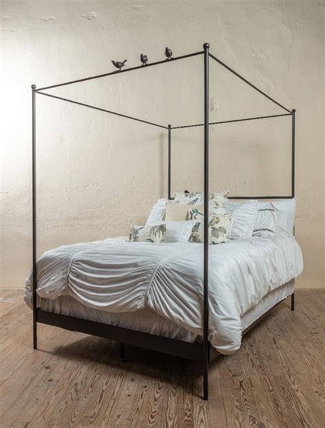 Bird On Wire Wrought Iron Canopy Bed Iron Beds By Urban Forge Iron
