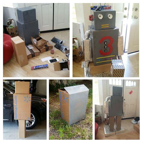 Diy Cardboard Robot Cardboard Robot Diy Cardboard