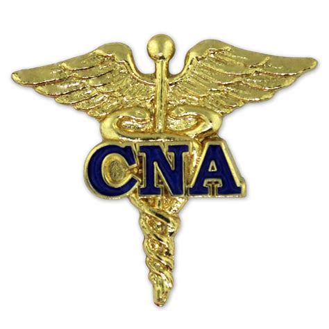Pinmarts Certified Nursing Assistant Caduceus Blue Cna Lapel Pin
