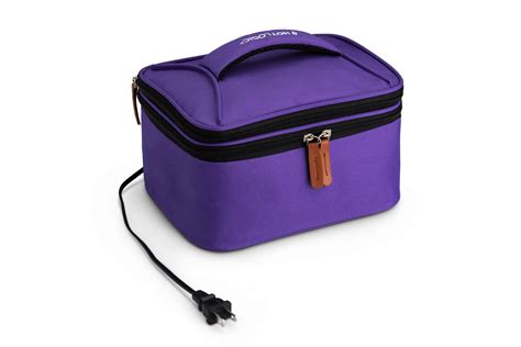 Hotlogic Food Warming Tote Lunch Bag Plus 120v Purple