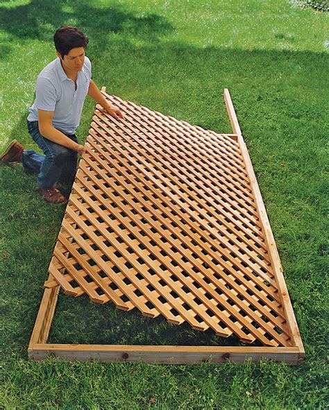How To Build A Trellis Building A Trellis Lattice Fence Panels