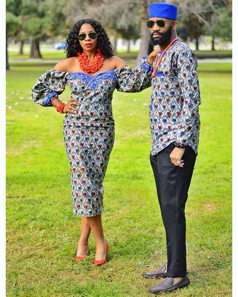Latest African couple outfit | fashenista