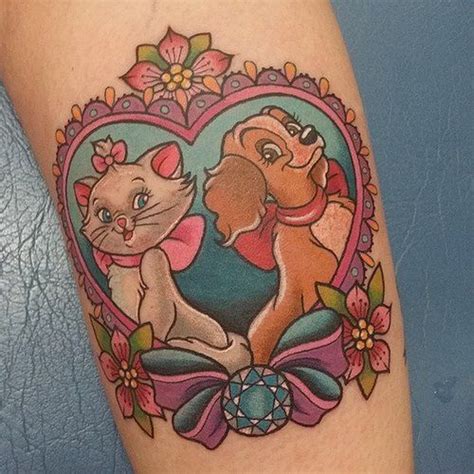 Disney Tattoos Disney The Aristocats Marie And Lady And The Tramp Lady Heart Tattoo Mo