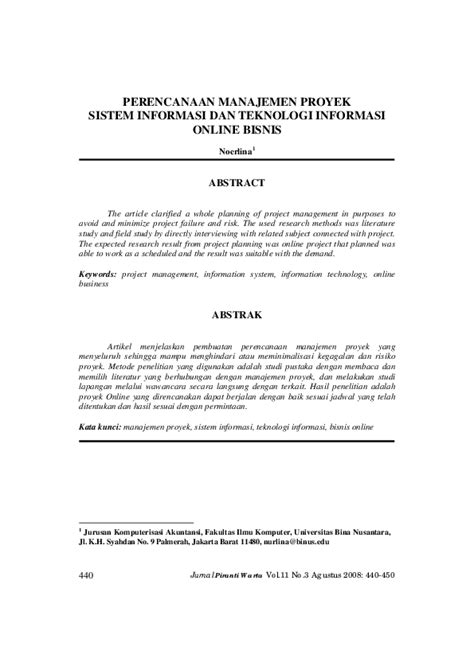 Modul 3 manajemen jurnal ojs. Jurnal Manajemen Proyek Dengan Metode Cpm | Link Guru