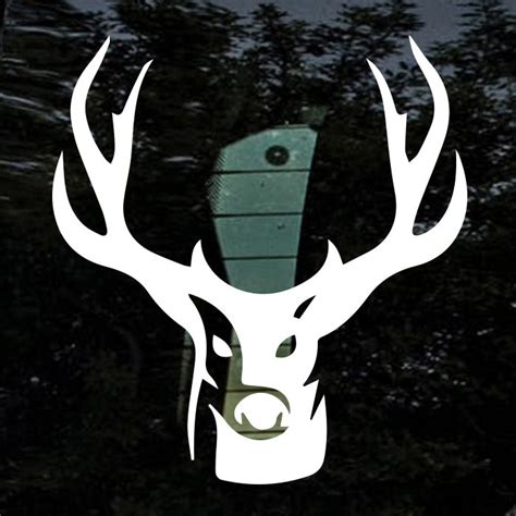 Deer Hunting Antlers Decal Sticker For Trucks Decalfly