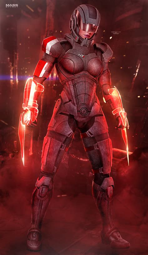 Femshep Sentinel Ii Mass Effect 2016 By Redliner91 On Deviantart