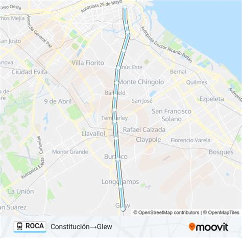Ruta roca horarios paradas y mapas ConstituciónGlew Actualizado