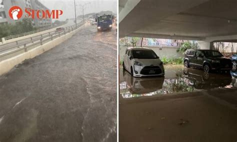 The rainfall flooded the city's subway system, collapsed roads, and prompted the suspension of inbound flights. Heavy rain causes flash floods in various parts of Singapore