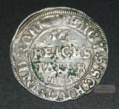Silver Medieval German Taler Coin 1625 Very Scarce