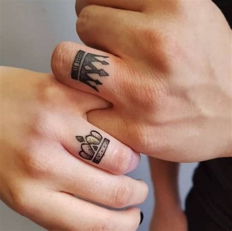 30 Lovely Ring Tattoo Designs The Xo Factor Ring Tattoo Designs Romantic Couples Tattoos