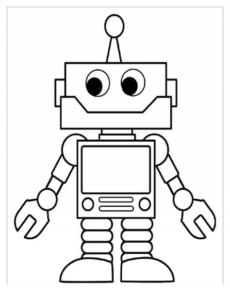 Robot Coloring Pages For Preschool  Educative Printable destiné