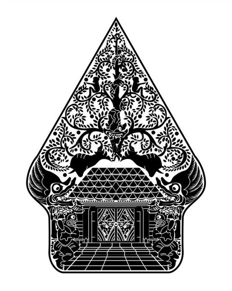 Illustration About Gunungan Wayang Ilustration Vector Gunungan Wayang