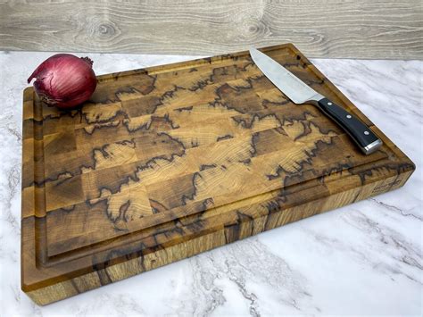 Black Limba Cutting Board End Grain Chopping Block T For Etsy