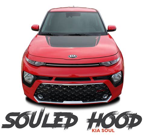 Kia Soul Souled Hood Decals Blackout Vinyl Graphic Stripes Kit For 2020